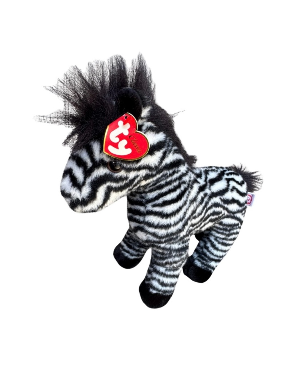 VIntage Ty Classic Zebra Serengeti Blank and White Striped 1999 💜 BOGO